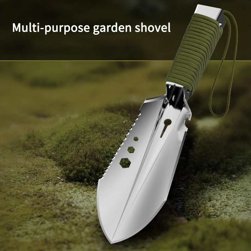Multifunction Shovels Portable Garden Shovel Hunting Measurable Gardening Trowel Hiking Camping Equipment Outdoor Tools | Спорт и