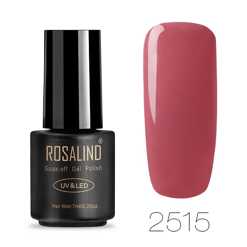 2515 Гель-лак для ногтей ROSALIND УФ-основа под лак гибридные Лаки Vernis Полупостоянный гель лак для маникюра ногтей - Цвет: 2515