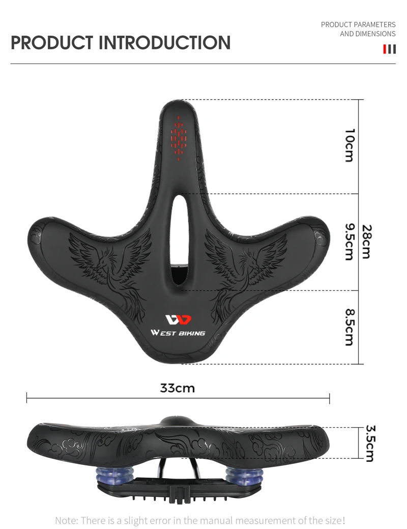 Selle Vélo Route En Fibre De Carbone Imprimée 3D - 25x14cm - Légère & Confortable - Absorption Chocs - Installation Facile - 9