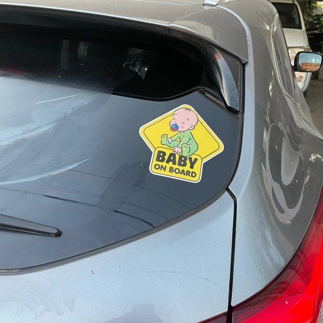 Spanish Version Baby On Board Car Stickers - BEBE A BORDO Vinyl Decal  Sticker Coche - AliExpress