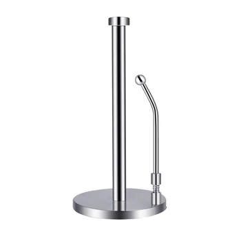 

Paper Towel Holder Stainless Steel Standing Tissue Holder One-Handed Tear, Perfect Modern Design for Kitchen Keeps Kitchens Coun