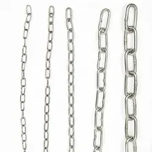1 м 1,2 мм-8 мм толщина 304 Нержавеющая сталь цепь питомца собака цепь балкон одежды цепочка Тяговая цепь для люстры