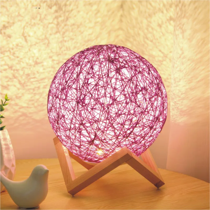 Настольные лампы для спальни USB прикроватная лампа цветной Ночной светильник