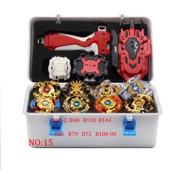 

New Tops Set Launchers Beyblade Toys Toupie Metal God Burst Spinning Top Bey Blade Blades Toy bay blade bables