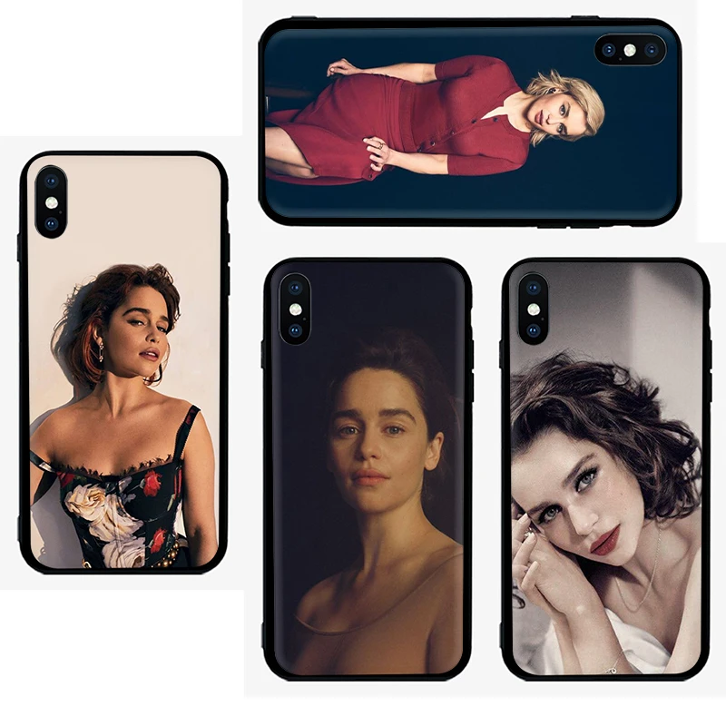 EWAU Emilia Кларк силиконовый чехол для телефона iPhone 5 5S SE 6 6s 7 8 Plus X XR XS 11 Pro Max