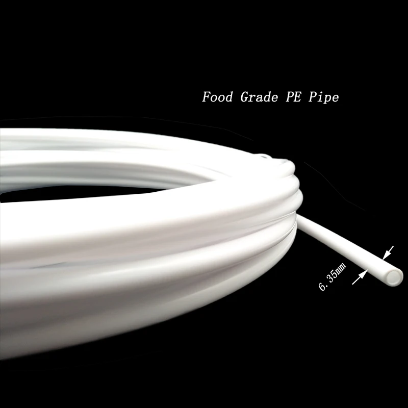 1/4" O.D. RO Water Filter Tube Fitting 20M Tube+Plastic Push Fit Quick Connect for Water Lines Fridge/Ice Maker Installation Kit