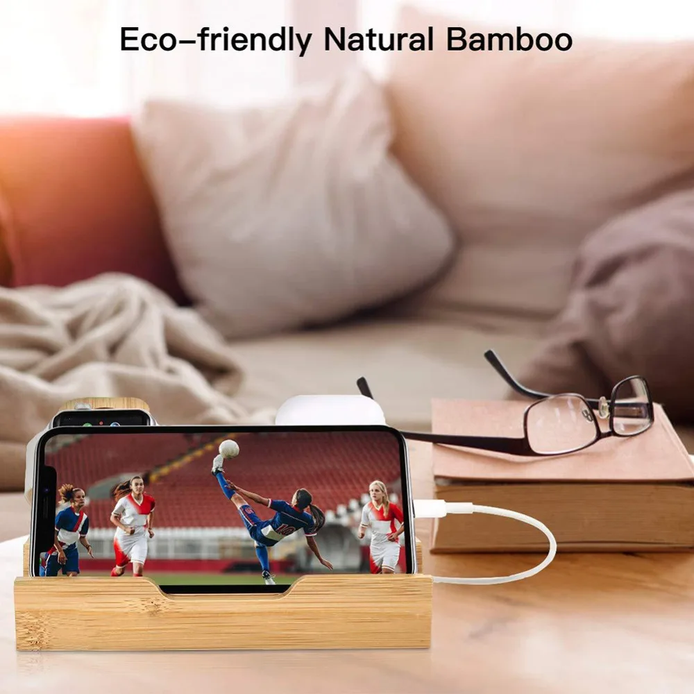 Estação de Carregamento Montagem para Apple 3 em 1 Rápido Doca Suporte Telefone Assistir Série 4 - 3 2 1 Airpods Inteligente Titular 1 High Quality Eletrônicos