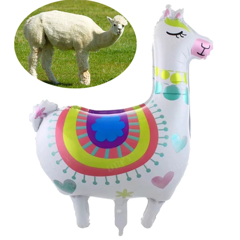 Babyshower большой альпака воздушные шары мультфильм амнималь алюминиевый воздушный шар из фольги аксессуары для вечеринки, дня рождения вечерние украшения Дети 1 шт