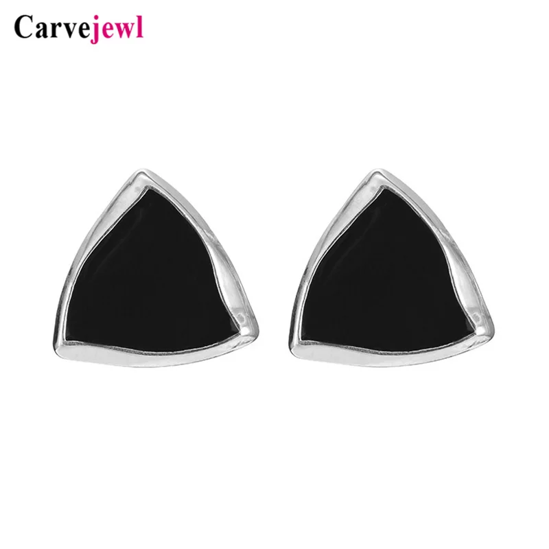 Женские серьги-пусеты Carvejewl с металлическим треугольным покрытием и
