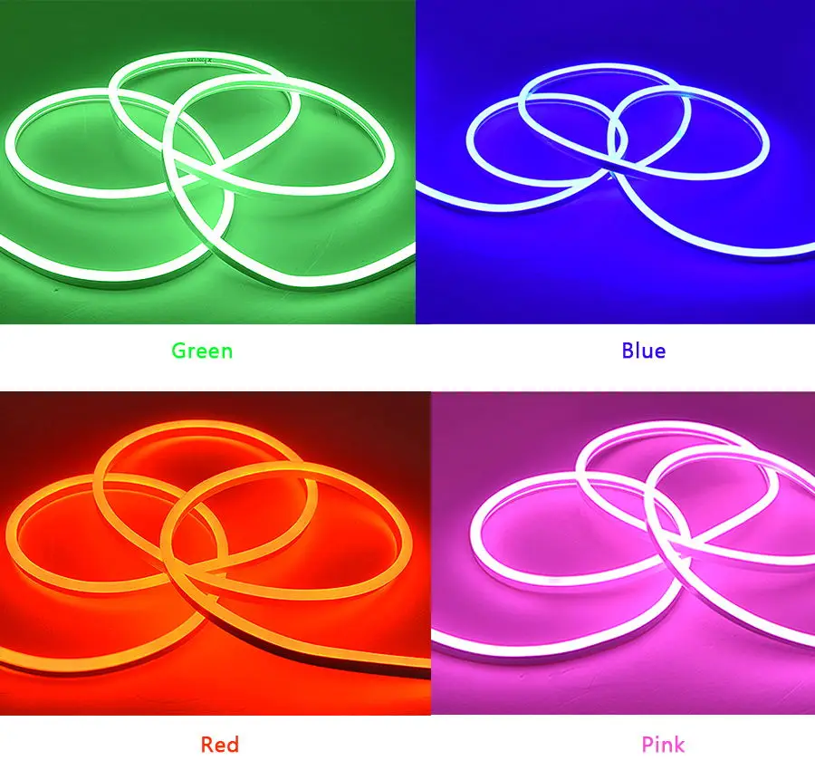 Led Strip 12V Waterproof 2835 120Ledm Ribbon Led Neon Light Strip 12V IP67 WhiteWarm White Red Green Blue Pink Yellow Led Tape (16)