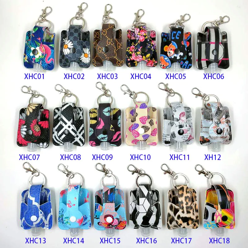 

1Set Hand Sanitizer Keychain Key Holder Travel Bottle Refillable Containers 30ml Flip Cap Reusable Bottles Keychain