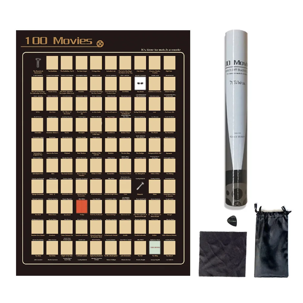 Other DIY & Tools - Top 100 Anime Scratch Off Poster Anime Bucket List