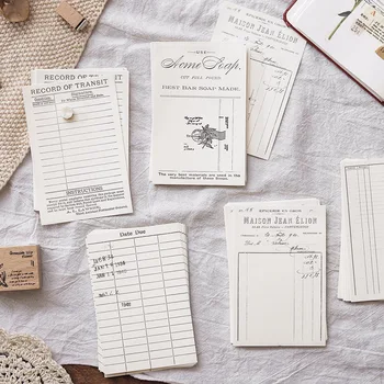 

College Record Card Series Memo Pad Simplicity Message Notes Decorative Notepad Note Paper Memo Stationery Office Supplies