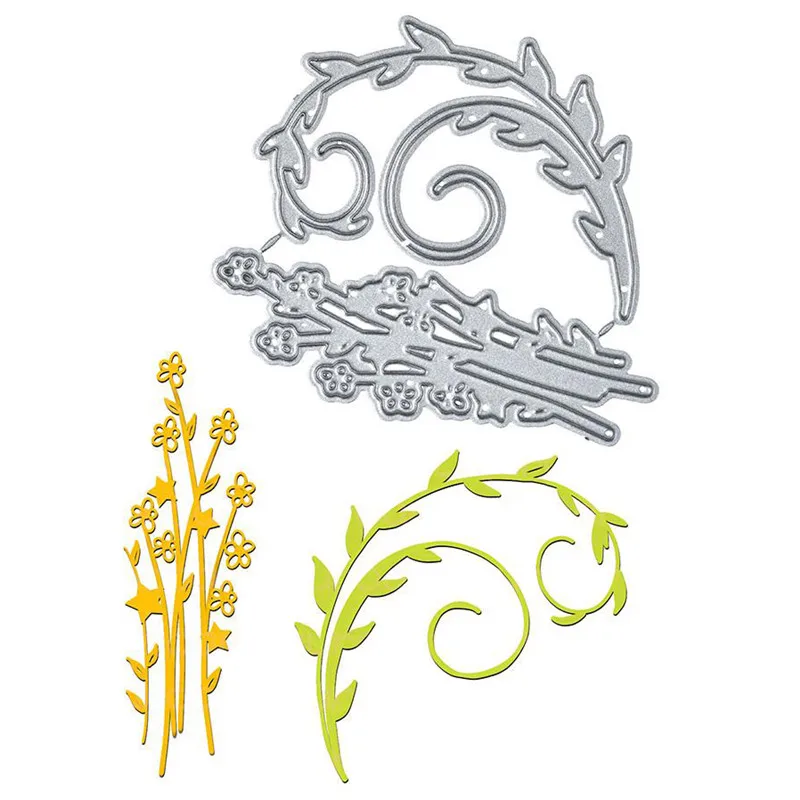 

GJCrafts Leaf and Flower String Metal Cutting Dies for Card Making Scrapbooking Embossing Die Cut Stencil New 2019 Craft Dies