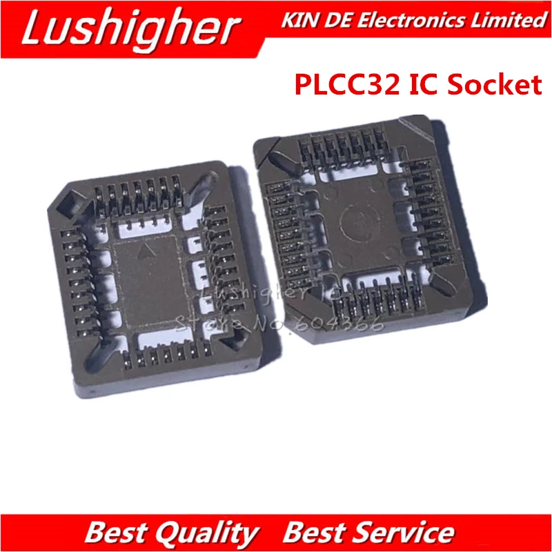 

10PCS PLCC-32 SMD IC Socket Adapter PLCC32 32 Pin PLCC Converter