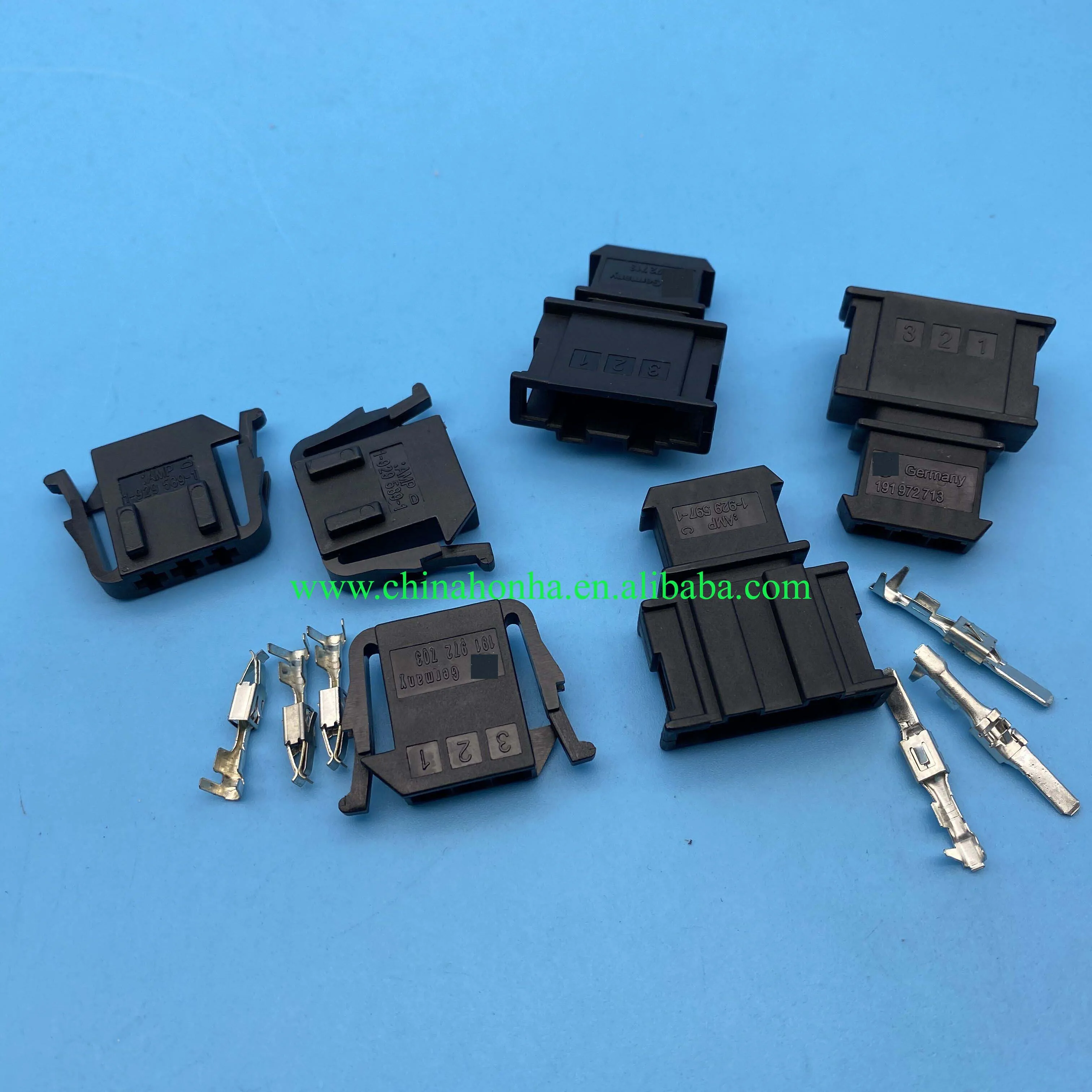 

3 Pin 3.5mm male female 191972713 191 972 703 Auto oxygen sensor plug connector,Car electrical plug