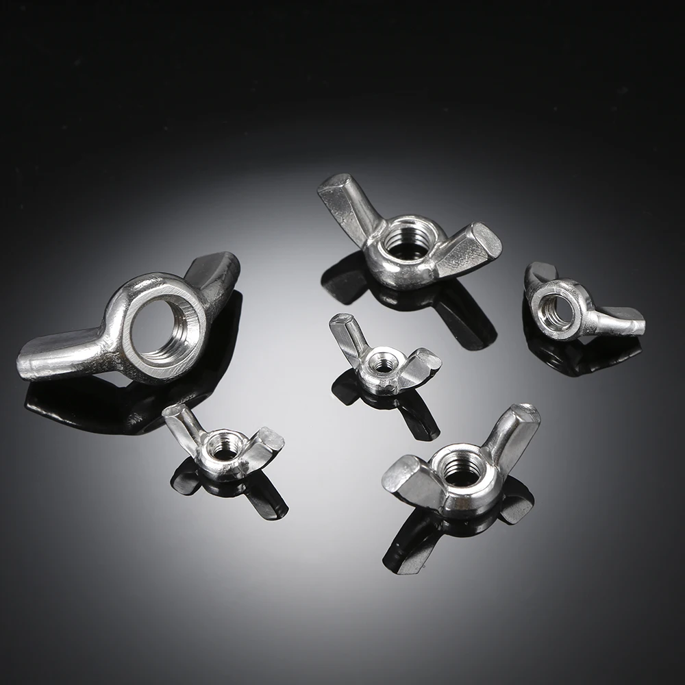 

5PCS DIN315 M3/M4/M5/M6/M8/M10 304 Stainless Steel Cap Nut Set Hexagon Nuts