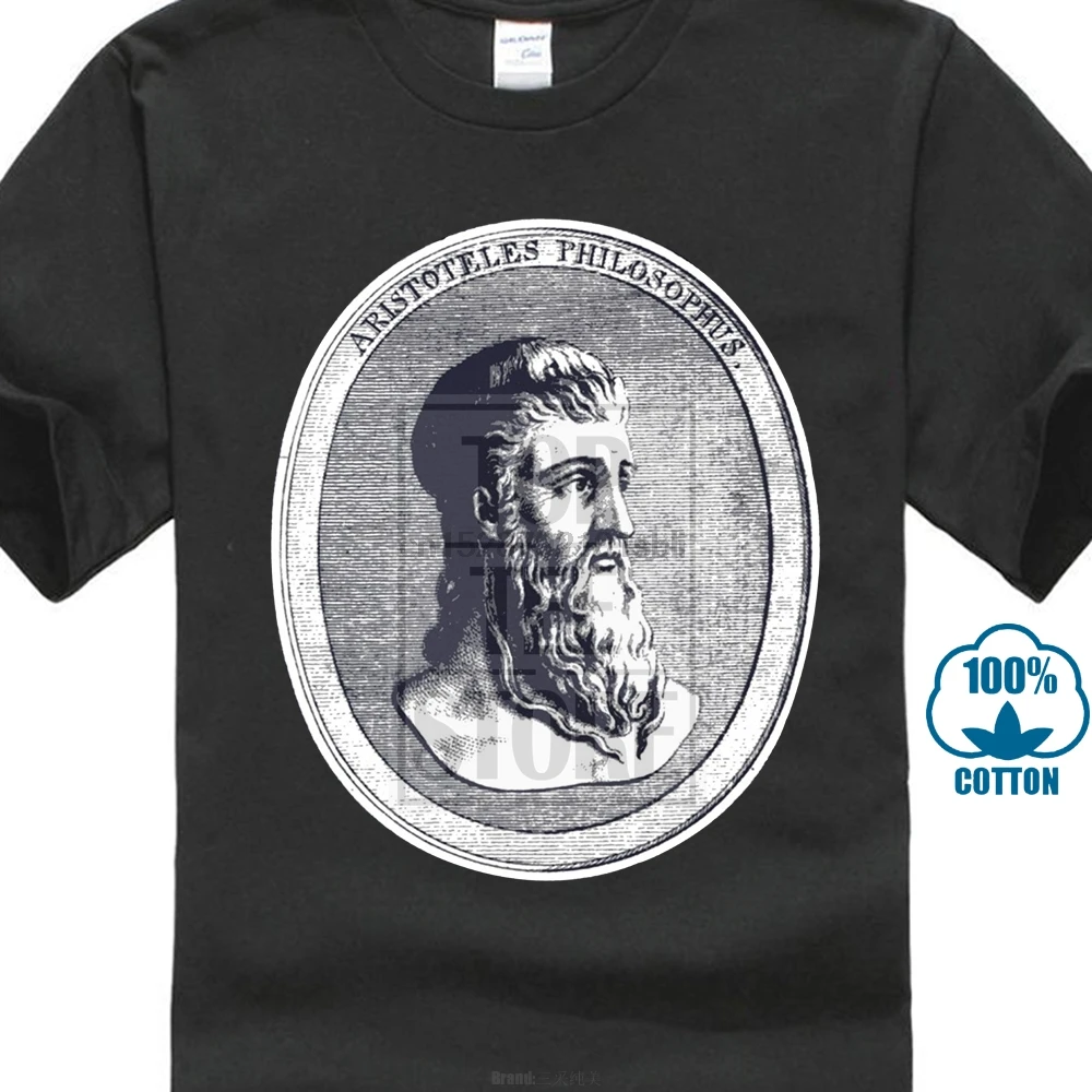 Philosopher Aristotle Philosophy Teacher Gift T-shirt Greek Hot Sales O-neck Casual Cotton Interesting Great Discount |
