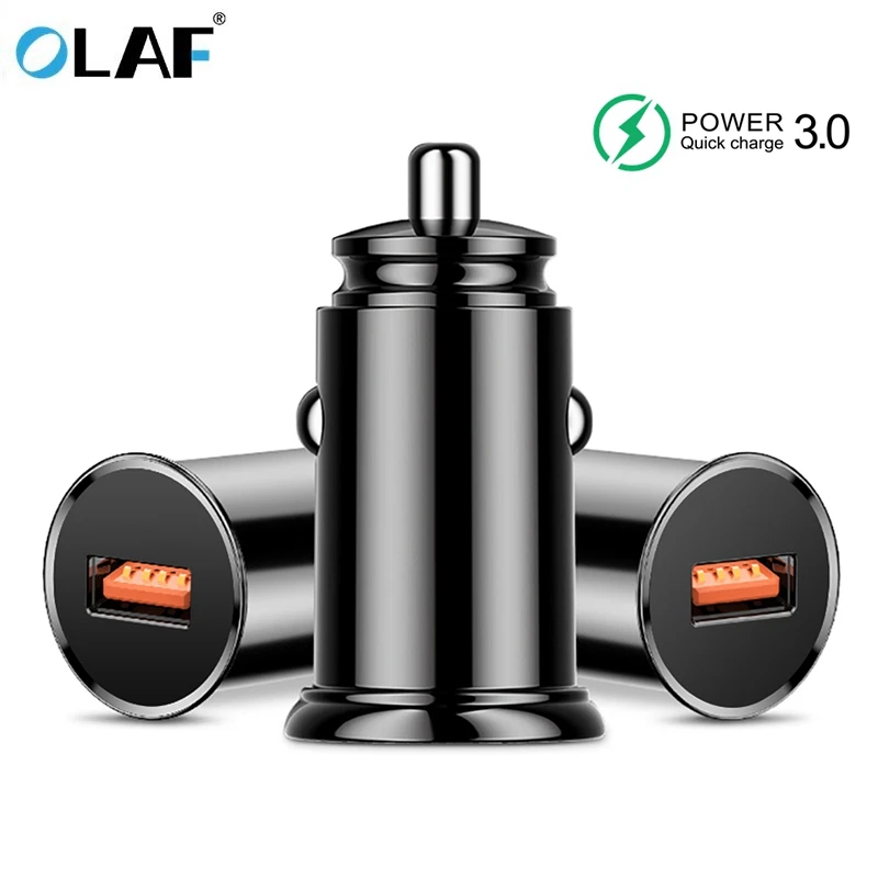 OLAF Quick Charge 3.0 Car Charger For iPhone X 5V 