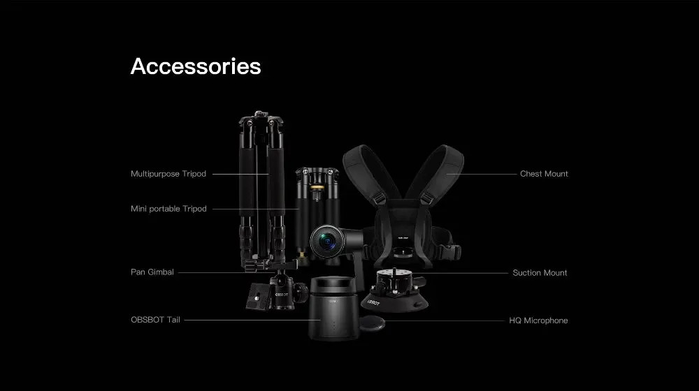 OBSBOT TAIL первый в мире авто-менеджер AI камера трек авто зум видеокамера 4 K/60fps PK insta360 one x evo 360 камера
