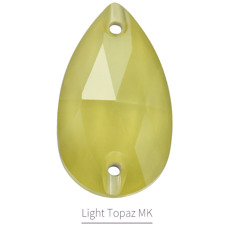 Light Topaz MK 11x18 мм K9 супер прекрасный мокко слеза стеклянные стразы стеклянные с плоской стороной страз кристалл для нашивки изготовление одежды платье сценическая одежда - Цвет: Light Topaz MK