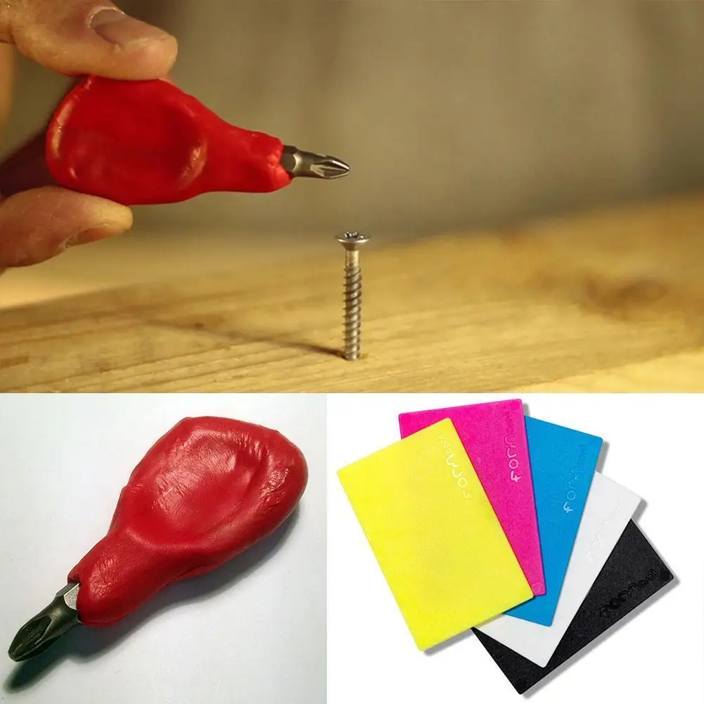 

Formcard Handy Pocket Sized Strong Mouldable Bio-plastic Repair Melt/mould/make/mend Random Color Card home DIY tools