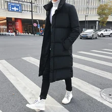 

2021NEW Winter Long Down Jackets For Men Casual Winter Coats High Quality Fashion Pike Jackets Men Thicker Windbreaker Jackets