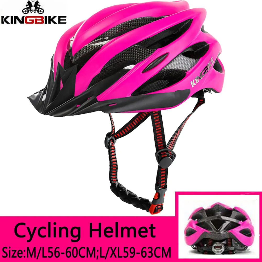 629-Pink KINGBIKE шлем велосипедный взрослыйвелосипедный шлем для мужчин pro вело шлем шлем для велосипедавело шлем - Цвет: 629-Pink