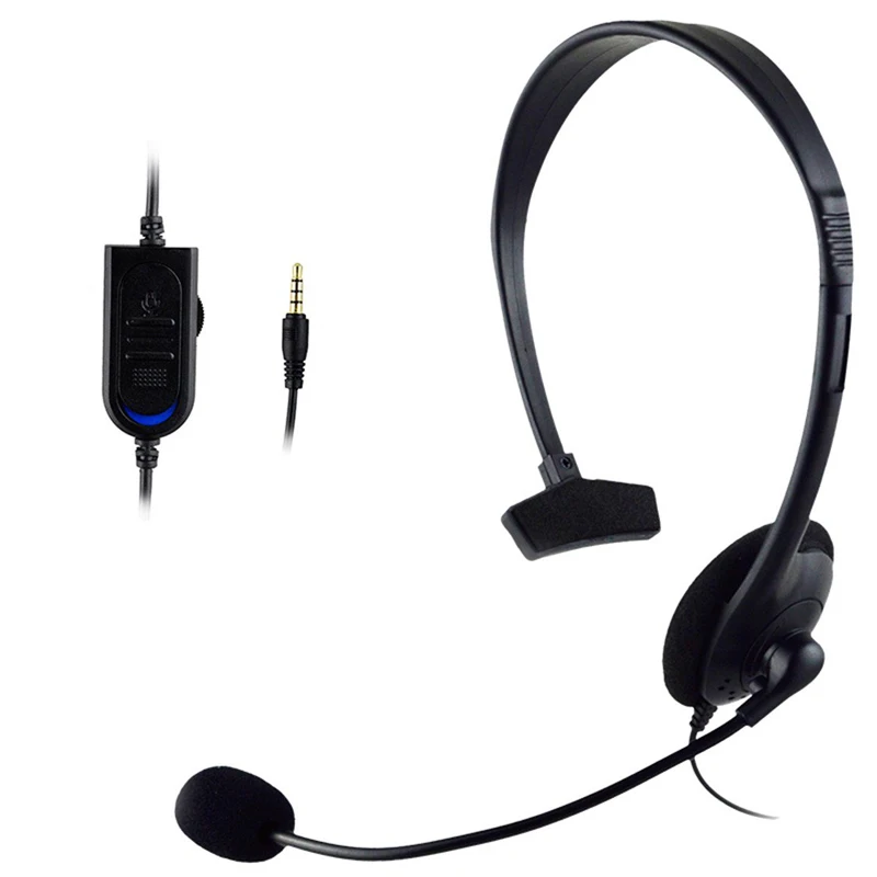 MERRISPORT Headband Gaming Unilateral Headset 3 5mm Port Stereo Headphone Earphone for PS4 IPHONE IPAD SAMSUNG HUAWEI PC Game