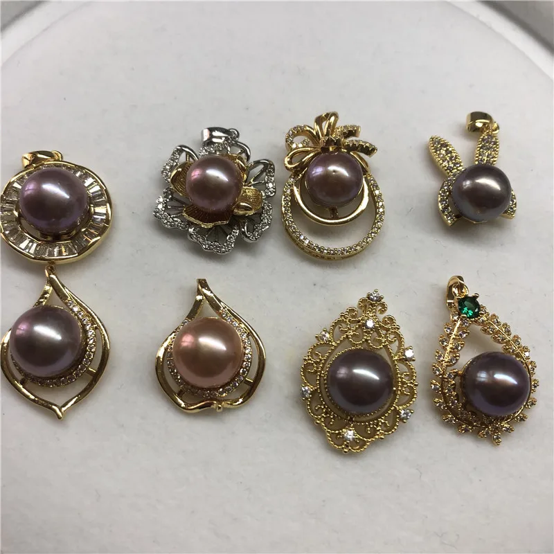 

Wholesale 20pcs/lot HOT CHEAP 9-10MM Big Size Round Shape Real Freshwater Pearl Pendant Jewelry Nice Party Wedding Gift