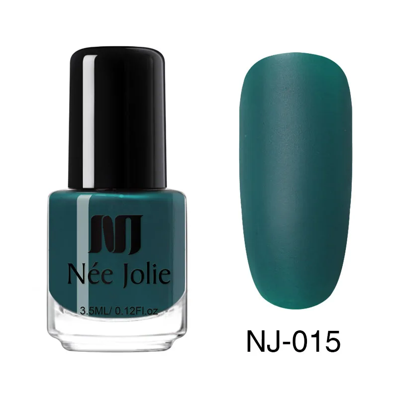 3.5ml Matte 15 Лак для ногтей NEE JOLIE, кофейный, серый, красный, серия Nail Varnich, чистый цвет, лак для ногтей, лак, украшение, 3,5 мл - Цвет: 3.5ml Matte 15