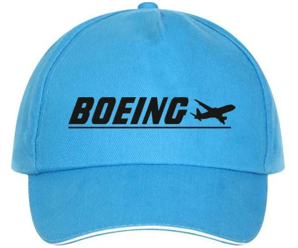 XQXON- Новая повседневная модная мужская бейсболка с принтом Boeing женская шапка унисекс бейсболки HH01 - Цвет: Sky blue