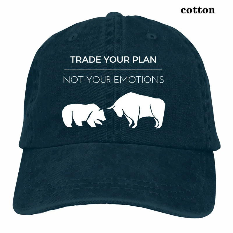 Trade Your Plan, забавная бейсболка на рынке Forex Trader для мужчин и женщин, Кепка для водителя грузовика, модная Регулируемая Кепка - Цвет: 3-Navy
