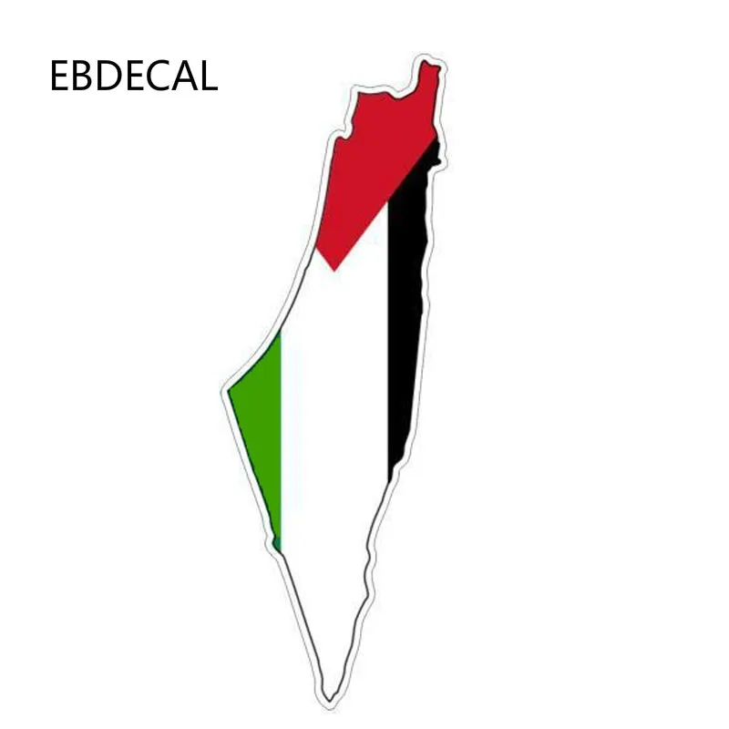 EBdecal Palestine Gazza Jews Flag Map Helemt For Auto Car/Bumper/Window/Wall Decal Sticker Decals DIY Decor CT11594 | Автомобили и