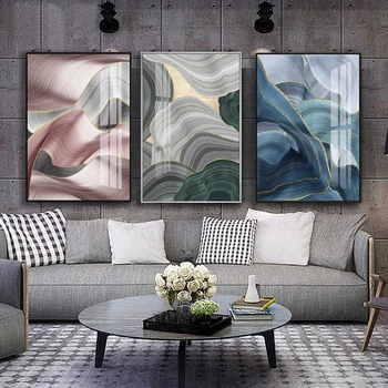 

Poster Decorative Marble Abstract Canvas Painting Alcohol Ink Posters And Prints Wall Pictures Geometric Print Living Room Decor