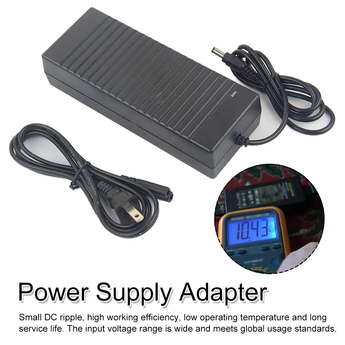 DC 100-240V 24V 8A адаптер питания конвертер 5,5mm x 2,5mm разъем для освещение Светодиодная полоска лампа
