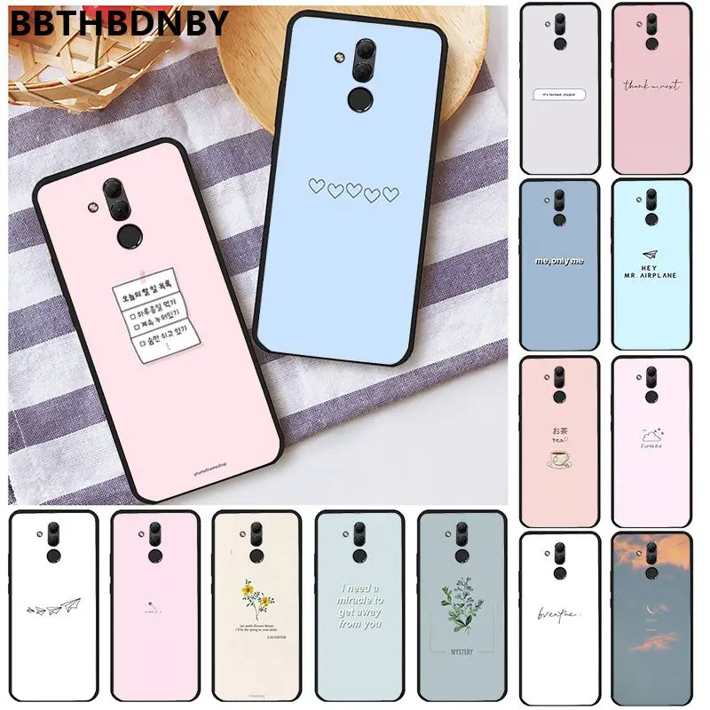 Simple Words DIY Printing Drawing Phone Case cover Shell for Huawei P10 lite P20 pro P30 Psmart mate 20 | Мобильные телефоны и