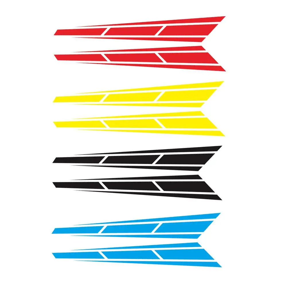 

2Pcs Car Racing Sport Stripe Cover Vinyl Decals Graphics Truck Bonnet Stickers 12*80cm Car Accessories