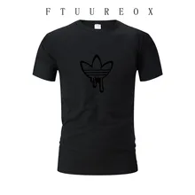 Новая летняя хлопковая футболка, Веселая футболка с коротким рукавом, Мужская модная брендовая Футболка с принтом