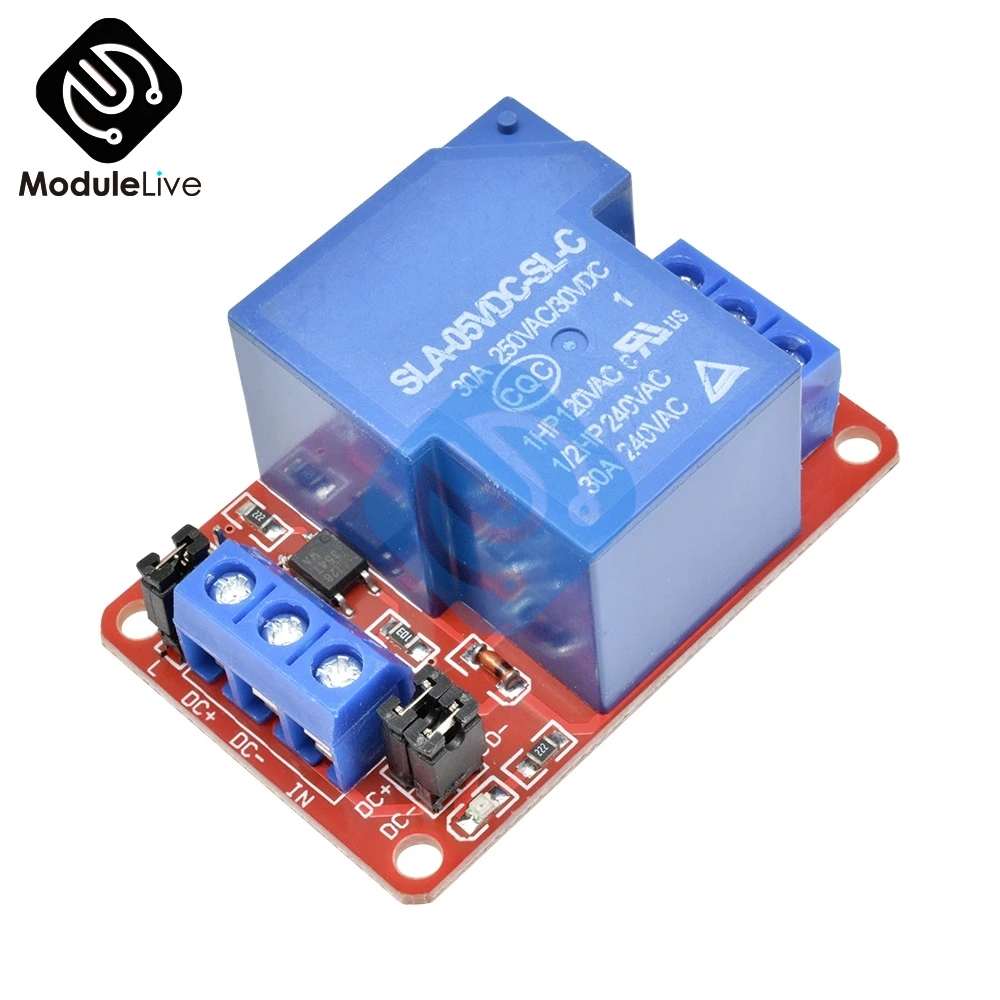 DC 5V 30A высокое Мощность 1-канальный 1-CH триггерный релейный модуль с Оптрон H/L Уровень триггера для Arduino Mega AVR PIC DSP ARM