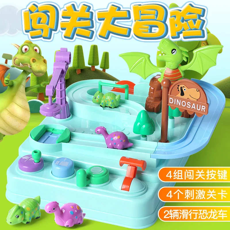 

Douyin Hot Selling Children'S Educational Toy Manual Camera Track Dinosaur Checkpoints Adventure Climbing Stairs Scene Camera Tr