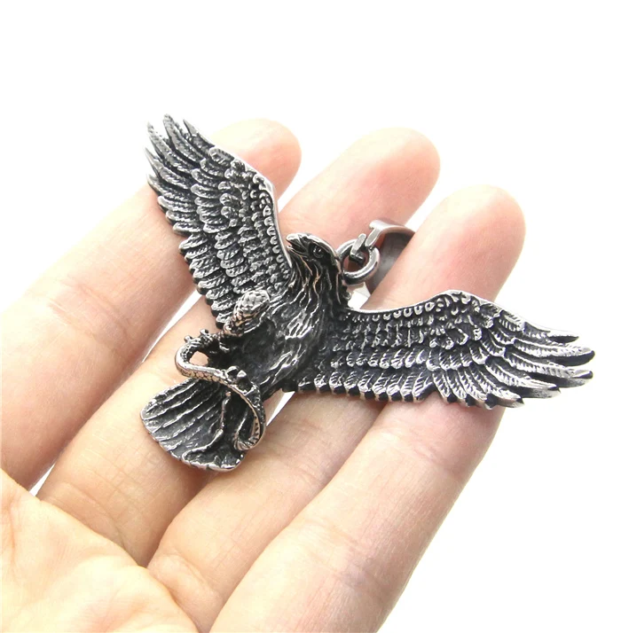 2020 Cobra Eagle Pendant 316L Stainless Steel Fashion Cool Animal Eagle Mens Pendant 5