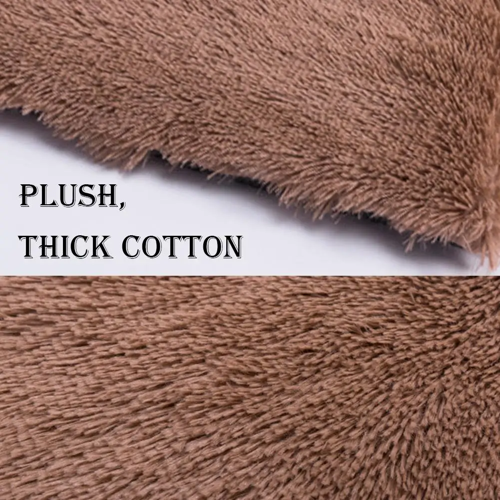 Длинное плюшевое одеяло для домашних животных матрас кошек и собак зимние теплые