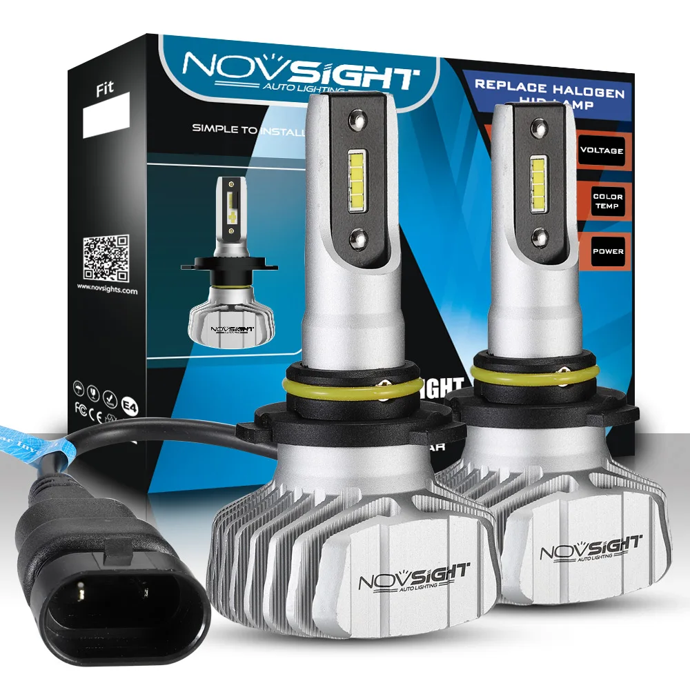 NOVSIGHT H4 9003 светодиодный светильник для автомобилей H1/3/7 H11/13 9005 9006 двойной Hi/Lo