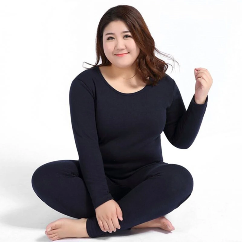 Women's Thermal Underwear Fleece Large Size  Women's Thermal Underwear Set  - 2023 - Aliexpress