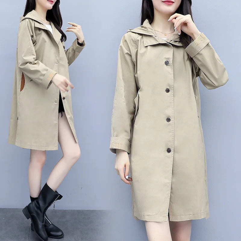 

2019 New Style Spring And Autumn Fashion Korean-style Loose-Fit Students Graceful Tops Workwear Casual Waist Hugging