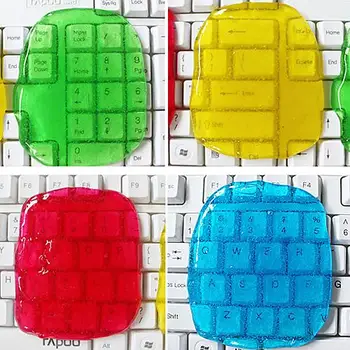 

1Pc Car Keyboard Cleaner Glue Gel Interior Panel Air Vent Outlet Dashboard Dust Magic Cleaning Tool Microfiber Equipment Gadget