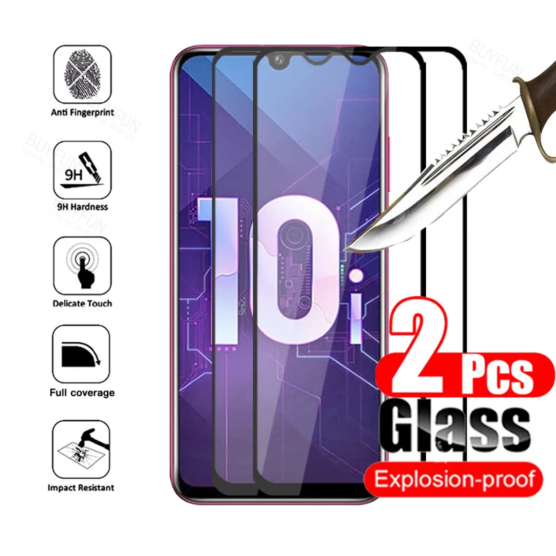 Закаленное стекло для Huawei Honor 10i 2 шт. защиты экрана 10 Honor10i Xonor Honer 10Lite легкая