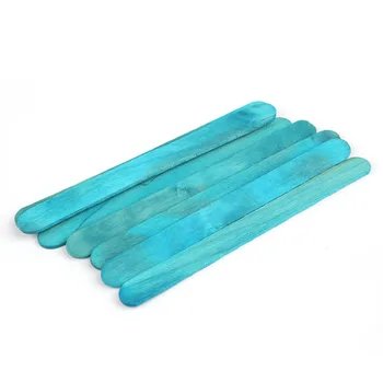 

50Pcs Wooden Colorful Popsicle Sticks for Kids DIY Crafts Ice Cream Props Making 72XC