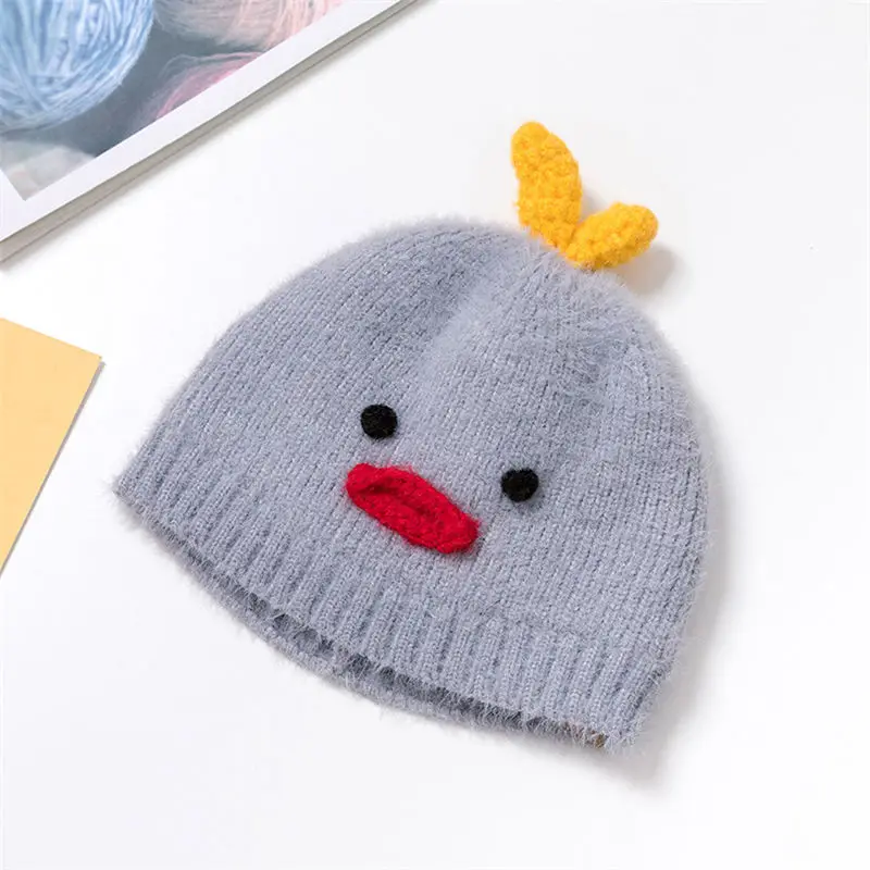 Новинка года; Утепленные зимние трикотажные изделия happy chicken; Теплая Лыжная Шапочка; шапочка для детей; для мальчиков и девочек; 38
